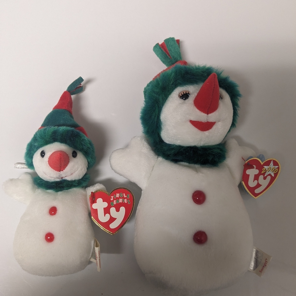 Beanie babies 2 snow girls